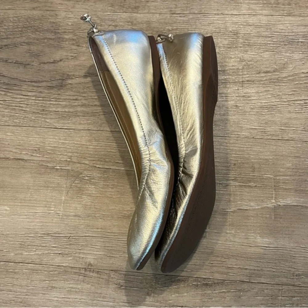 Talbots Women's Gold Ballet Flats 6.5